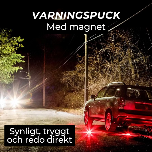VARNINGSPUCK MED MAGNET – SYNLIGT, TRYGGT & REDO DIREKT